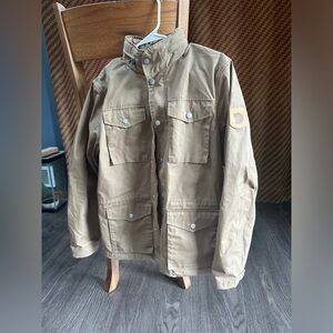 Fjallraven Mens Raven Jacket Dark Sand XS
